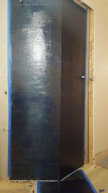 foundation crack restoration with carbon fiber and Kevlar reinforcement after failed builder repair in Purchase, NY — after