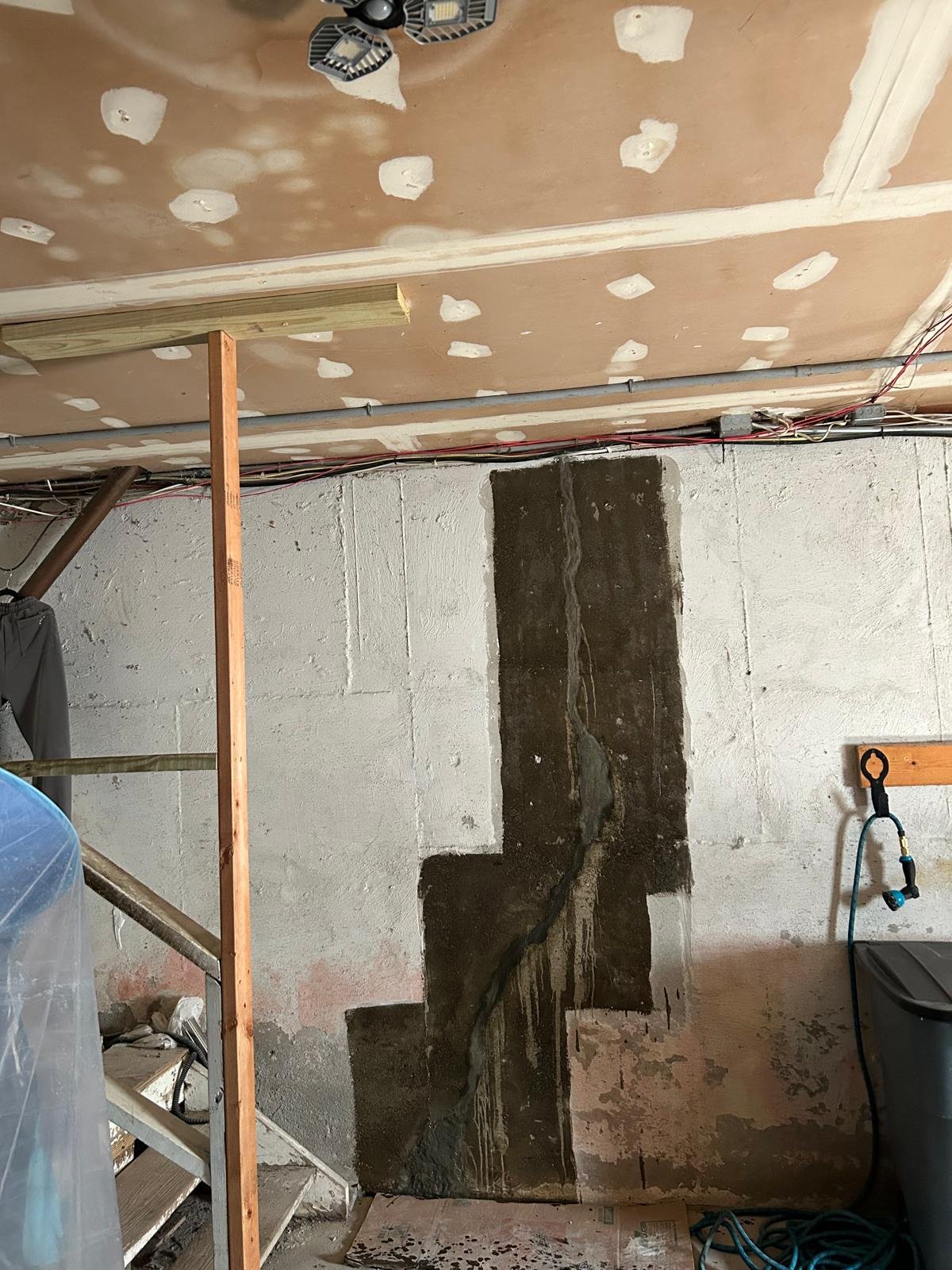 foundation footer structural rebuild with reinforced rebar and wall reinforcement in Yorktown Heights, NY — after