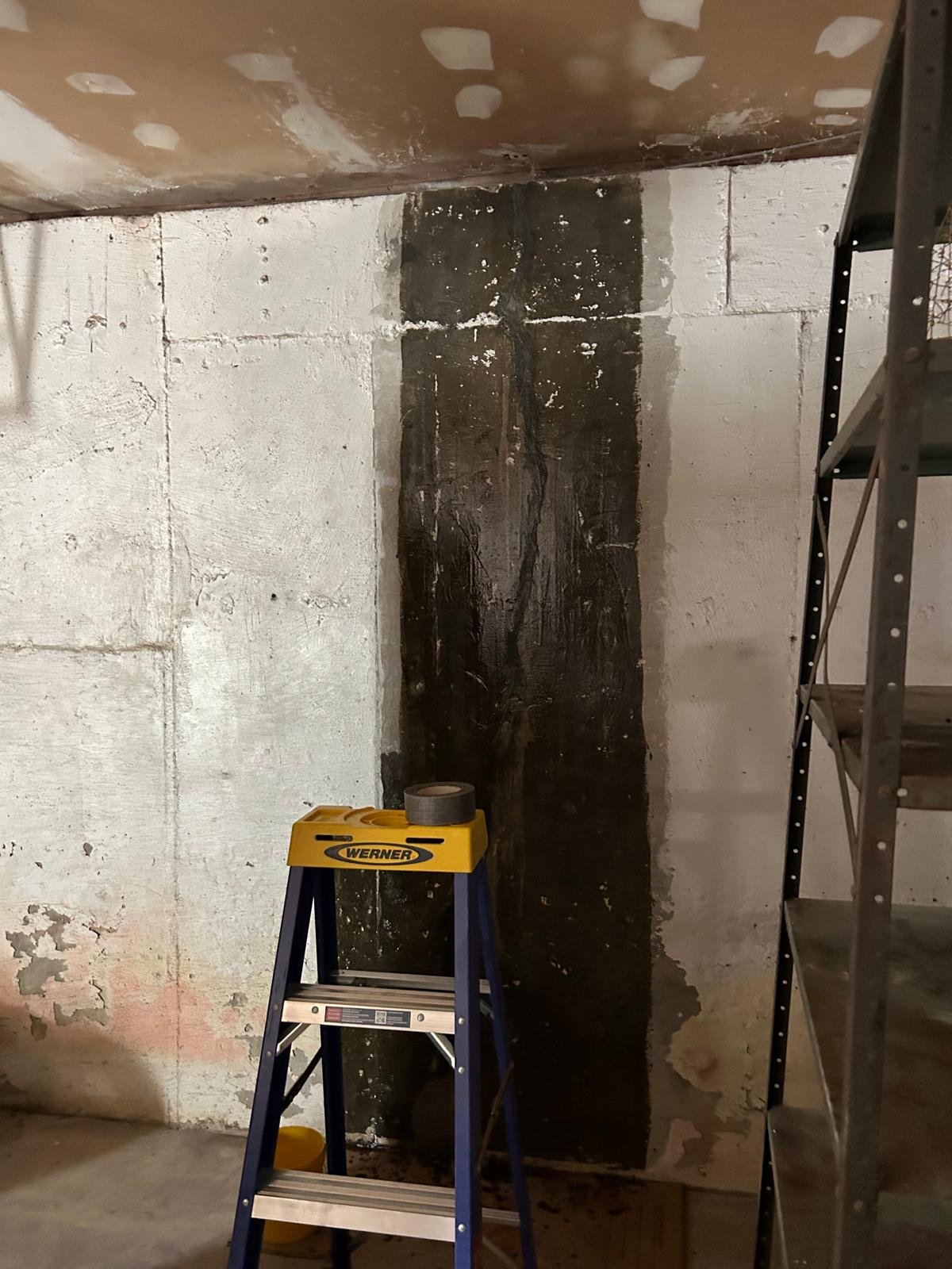 Job-site photo 2: foundation footer structural rebuild with reinforced rebar and wall reinforcement in Yorktown Heights, NY
